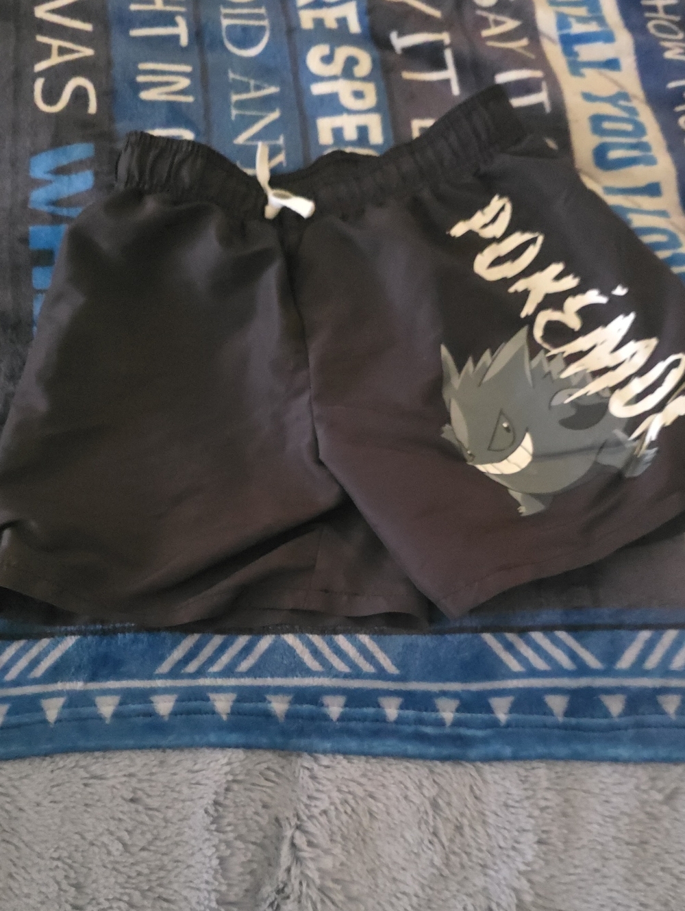 H&M Black Kids Pokémon Gengar Swim Shorts